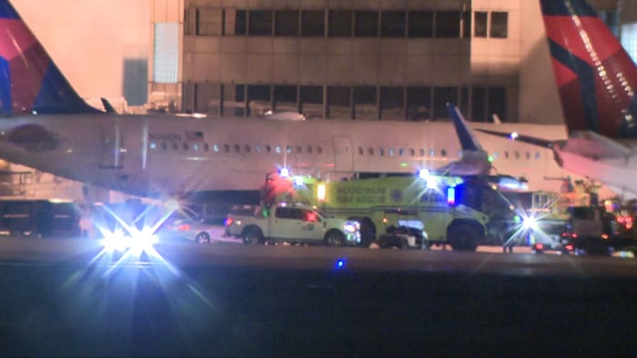 Firefighters respond to plane evacuation at Miami International Airport