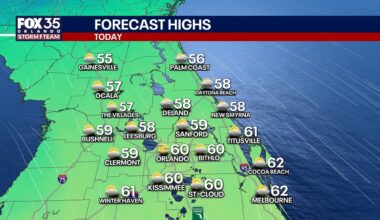 Orlando weather: Cold blast arrives in Central Florida for New Year's Eve