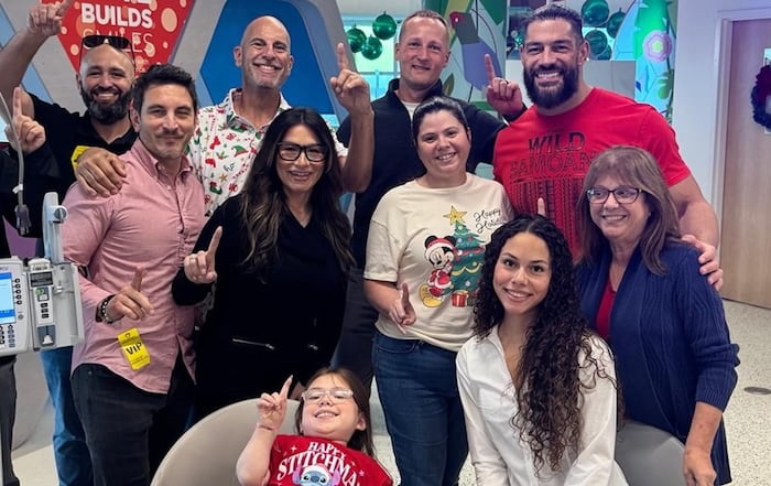 WWE’s Roman Reigns brings smiles to Joe DiMaggio Children’s Hospital