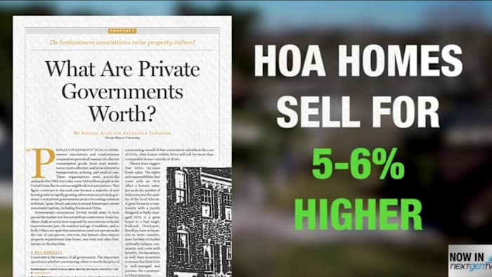 Study shows HOA elimination could drop property values