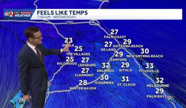 Chilly weather grips Central Florida