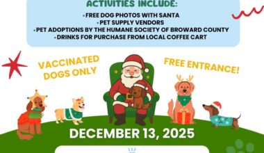 TOWN OF DAVIE’S FIRST-EVER PAWS WITH CLAUS HOLIDAY DOG EVENT