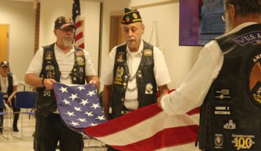 The Dec. 7 ceremony at the Orange Park Library featured representatives from the American Legion.