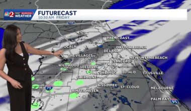 Front moving through Central Florida Friday