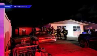 Crews put out fire that sparked in attic of Miami duplex, damaging both units; 9 displaced - WSVN 7News | Miami News, Weather, Sports