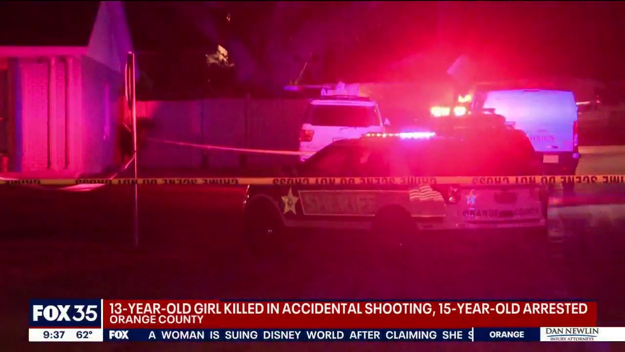 13-year-old girl killed in accidental shooting in Orange County