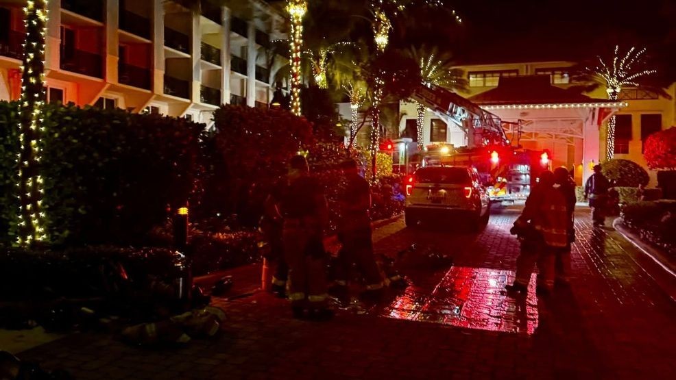 A late-night fire briefly disrupted operations at the Hutchinson Shores Resort & Spa in Jensen Beach, but quick action by firefighters prevented injuries and further damage. (Martin County Fire Rescue via Facebook)