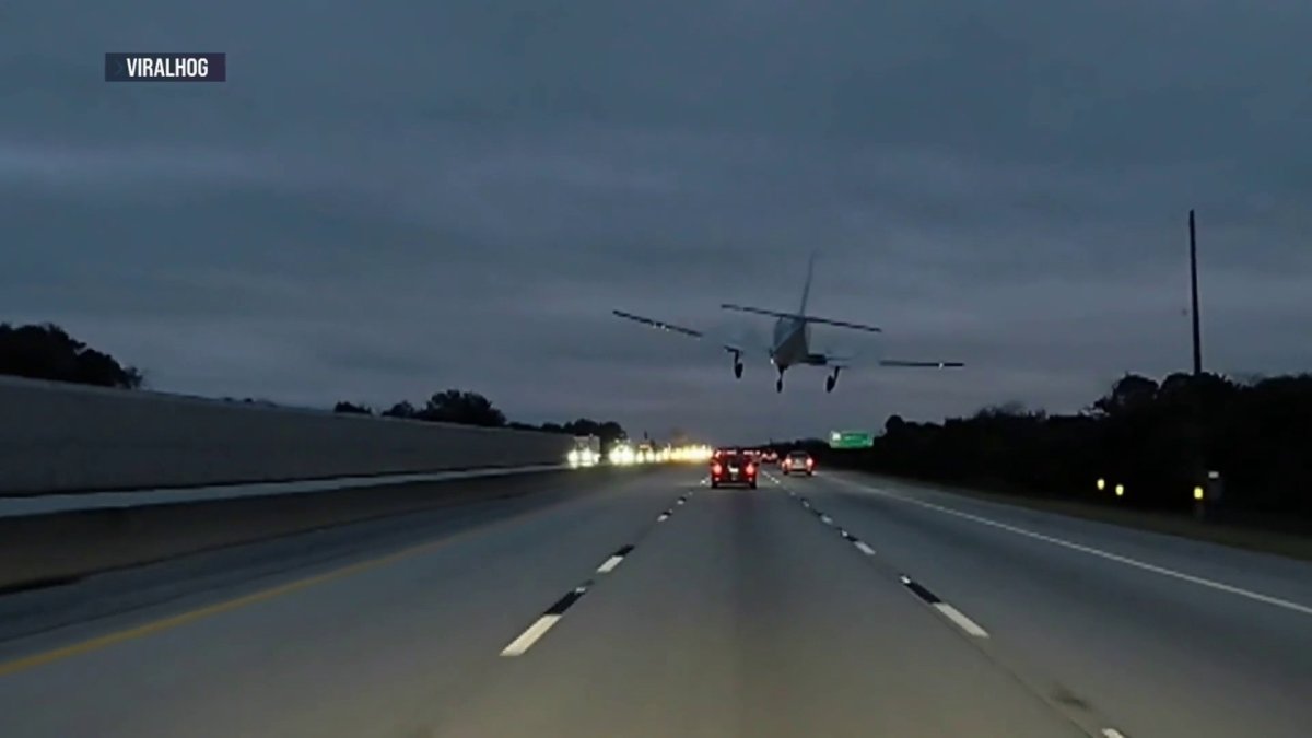 Video shows plane make emergency landing on highway, hitting car in Brevard County – NBC 6 South Florida