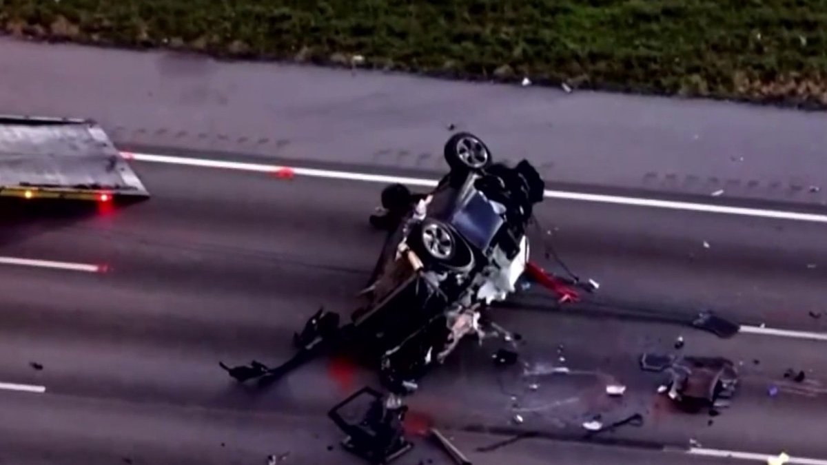 Video shows smashed car after deadly crash on Florida’s Turnpike – NBC 6 South Florida