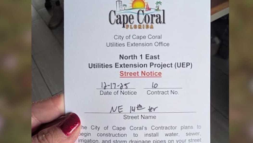 Cape Coral residents voice concerns over construction notices for next UEP phase