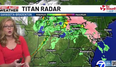 Cold front quickly approaching Florida