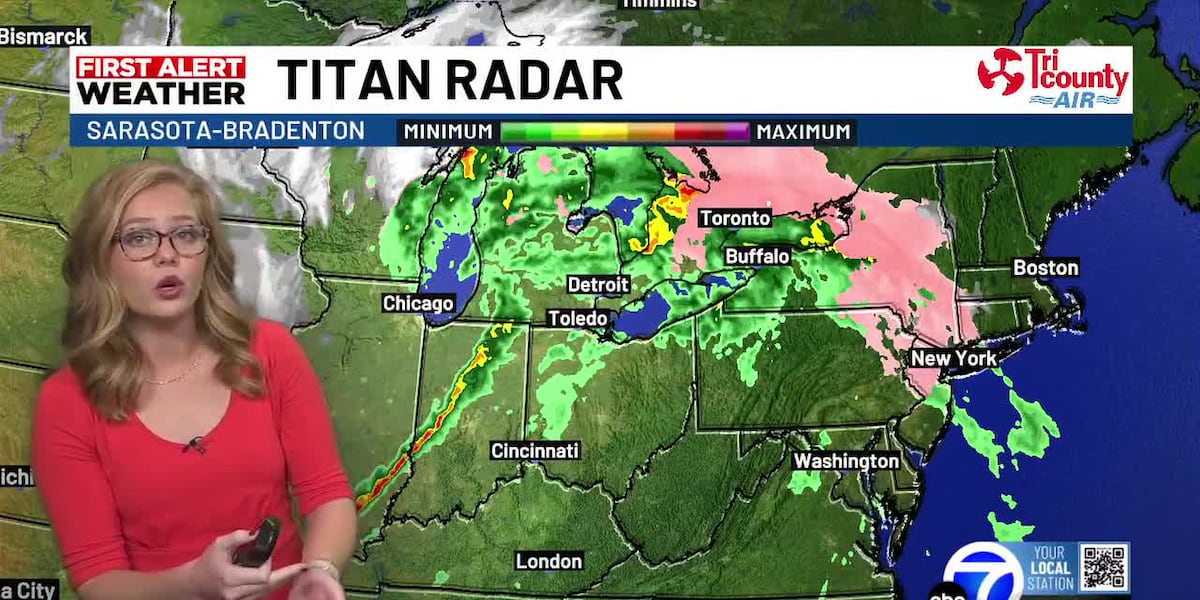 Cold front quickly approaching Florida