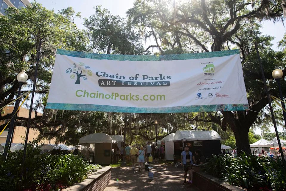 In Downtown Tallahassee, thousands of people strolled through the 25th annual Chain of Parks Art Festival that featured street art, live entertainment and more on Saturday, April 26, 2025.