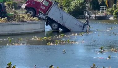 'You don't see this every day': Construction truck falls into Cape Coral canal | National and World News