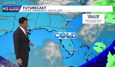 Central Florida to ring in 2026 with cold weather