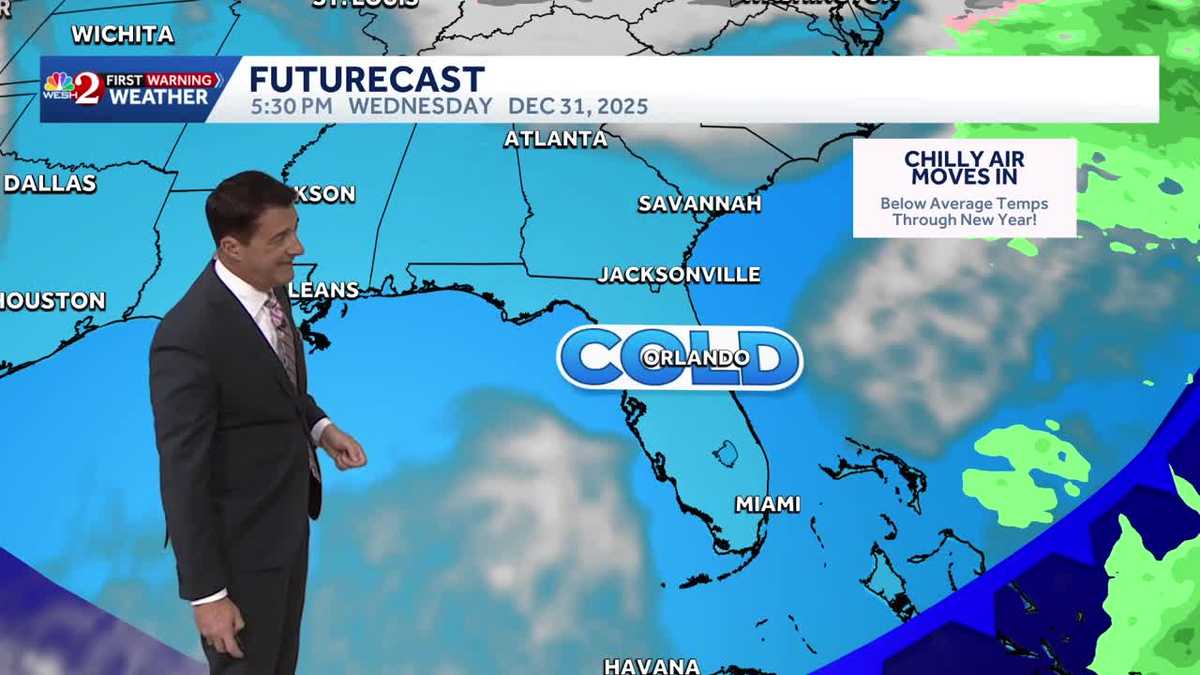 Central Florida to ring in 2026 with cold weather