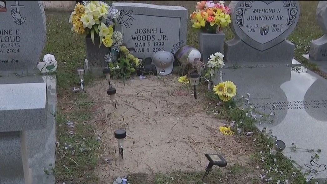 Grave markers removed at cemetery