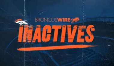 7 players inactive vs. Jacksonville Jaguars