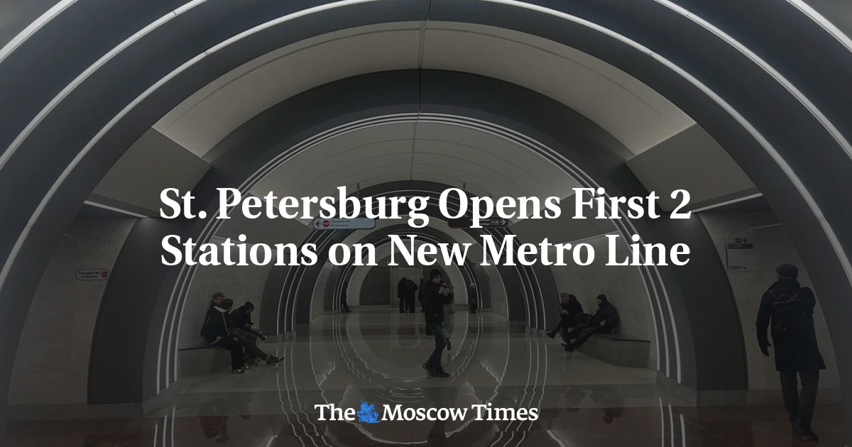 St. Petersburg Opens First 2 Stations on New Metro Line