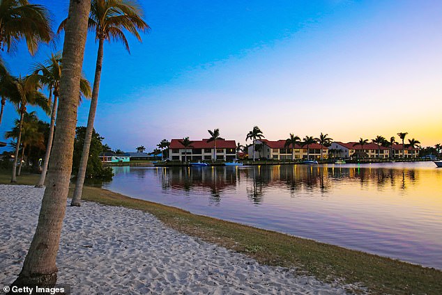 Cape Coral (pictured) joins neighboring Ft. Myers in seeing home values plummet
