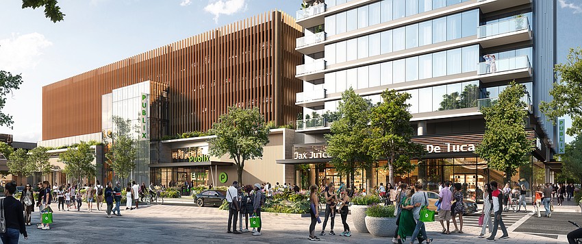 Gateway Jax's Block N7 development at 119 W. Beaver St. will include a Publix grocery store, apartments and additional retail spaces.