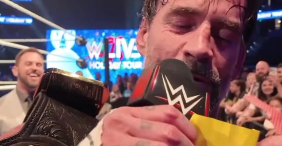 CM Punk hosts gender reveal, retains title in Tampa