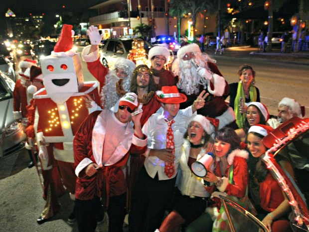 SantaCon Fort Lauderdale will kick off Dec. 21 downtown at Township and continue along Las Olas Boulevard.