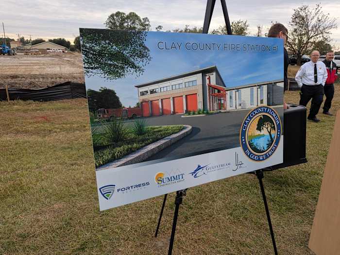 A new fire station is being built in fast-growing Clay County, the first new service location in more than 25 years