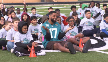 Elementary students get a double training day with the Jags