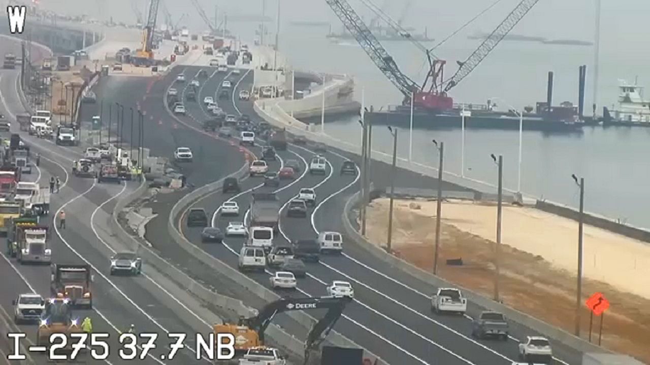 The new Howard Frankland Bridge span opened earlier this year. (FDOT)