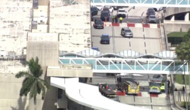 Jeep fire shuts down departures level at FLL - WSVN 7News | Miami News, Weather, Sports