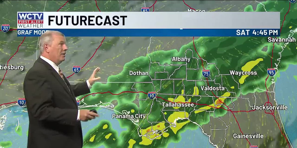 Periods of rain this weekend with cool temperatures 🌧️