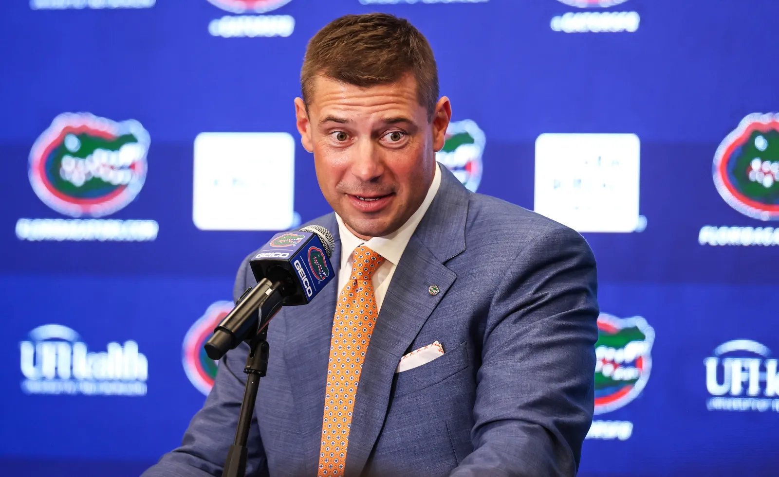 Florida head coach Jon Sumrall