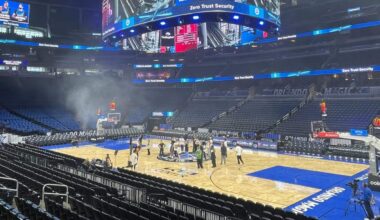 Magic to use regular court vs. Heat after NBA Cup court damaged in storage