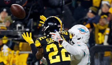 NFL Monday night: Steelers put Miami’s playoff hopes in the deep freeze