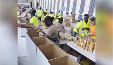 Donations were gathered and given to those who were affected by Hurricane Melissa in Jamaica. (Photo Courtesy: Francis Joseph)