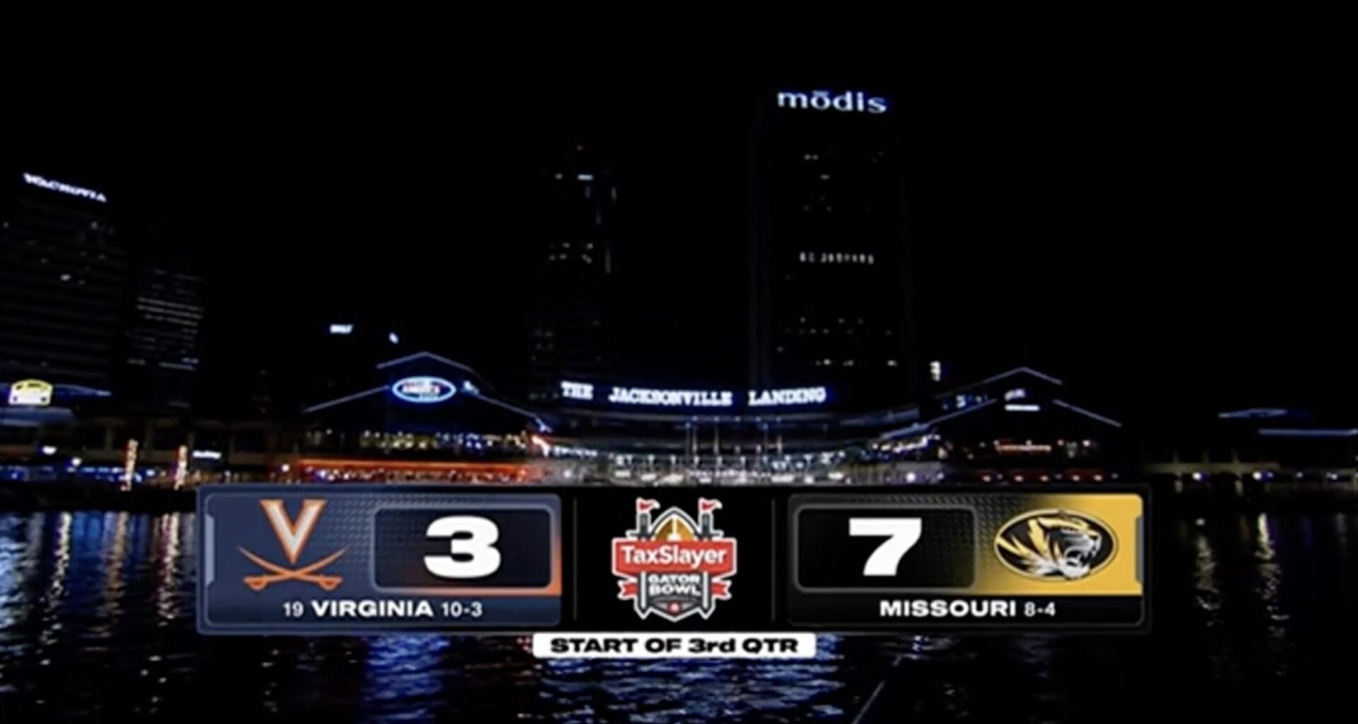 ESPN shows demolished Jacksonville Landing during Gator Bowl