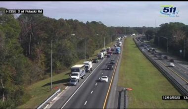 Fatal crash on I-295 at Pulaski Road causes traffic backups