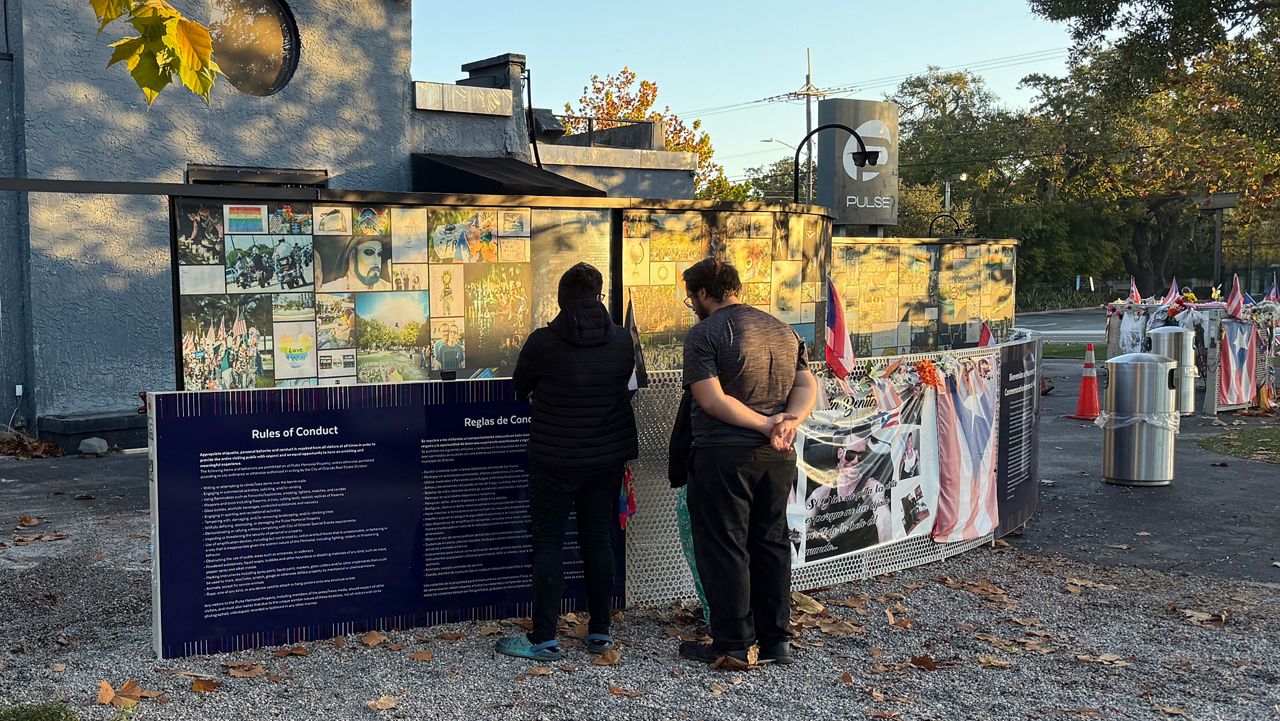 Orlando Facilities Division workers began the process of removing items from inside the former Pulse nightclub on Monday. (Spectrum News/Sarah Winkelmann)