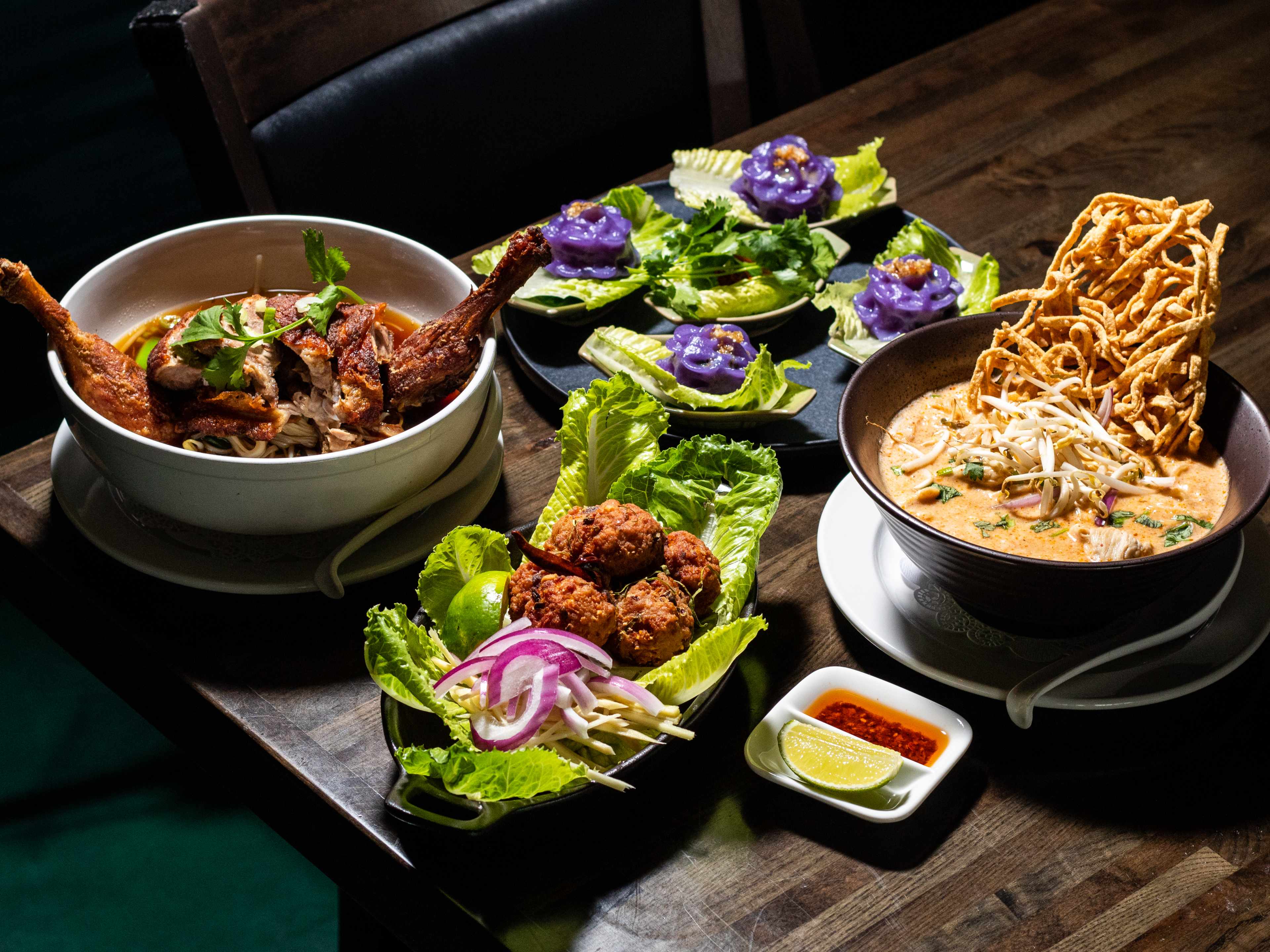 spread from Nour Thai Kitchen