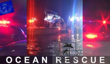 OCEAN RESCUE - Coast Guard Rescues 6 After Boat Crash In Fort Lauderdale