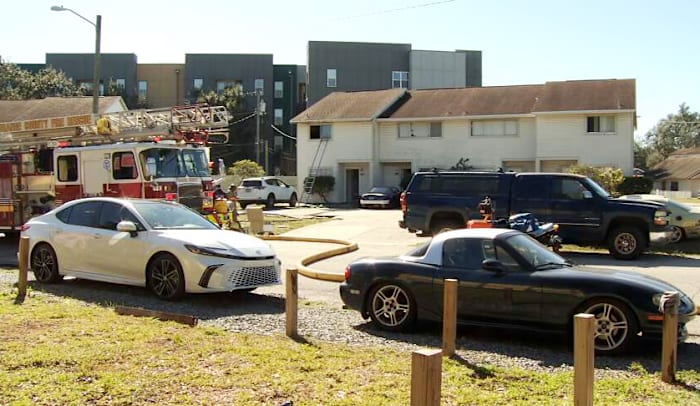 1 hospitalized after apartment fire in Orange County