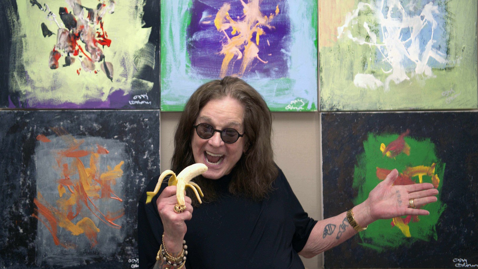 Ozzy Osbourne Painting Collection Made With Chimps to Debut in Miami
