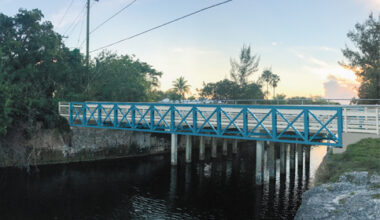 Wider Old Cutler Trail pedestrian and bike bridge on the way