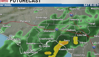 Periods of rain likely for Saturday night 🌧️