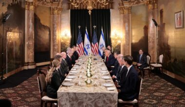 Trump warns Iran of possible strike, urges Hamas to disarm after meeting Netanyahu