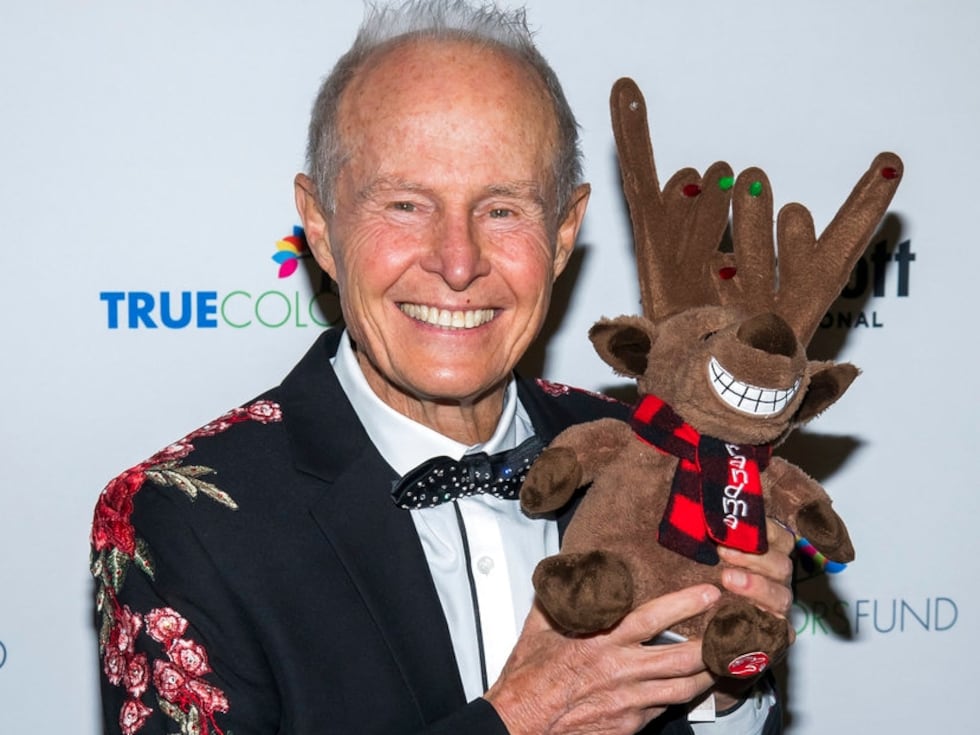Dr. Elmo posses backstage at Cyndi Lauper's 8th Annual "Home for the Holidays" benefit concert...