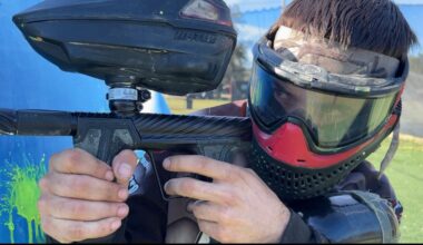 Tampa Bay Rejects co-founder, Hunter Nasrallah, practicing with fellow paintball players.  (Spectrum Bay News 9)
