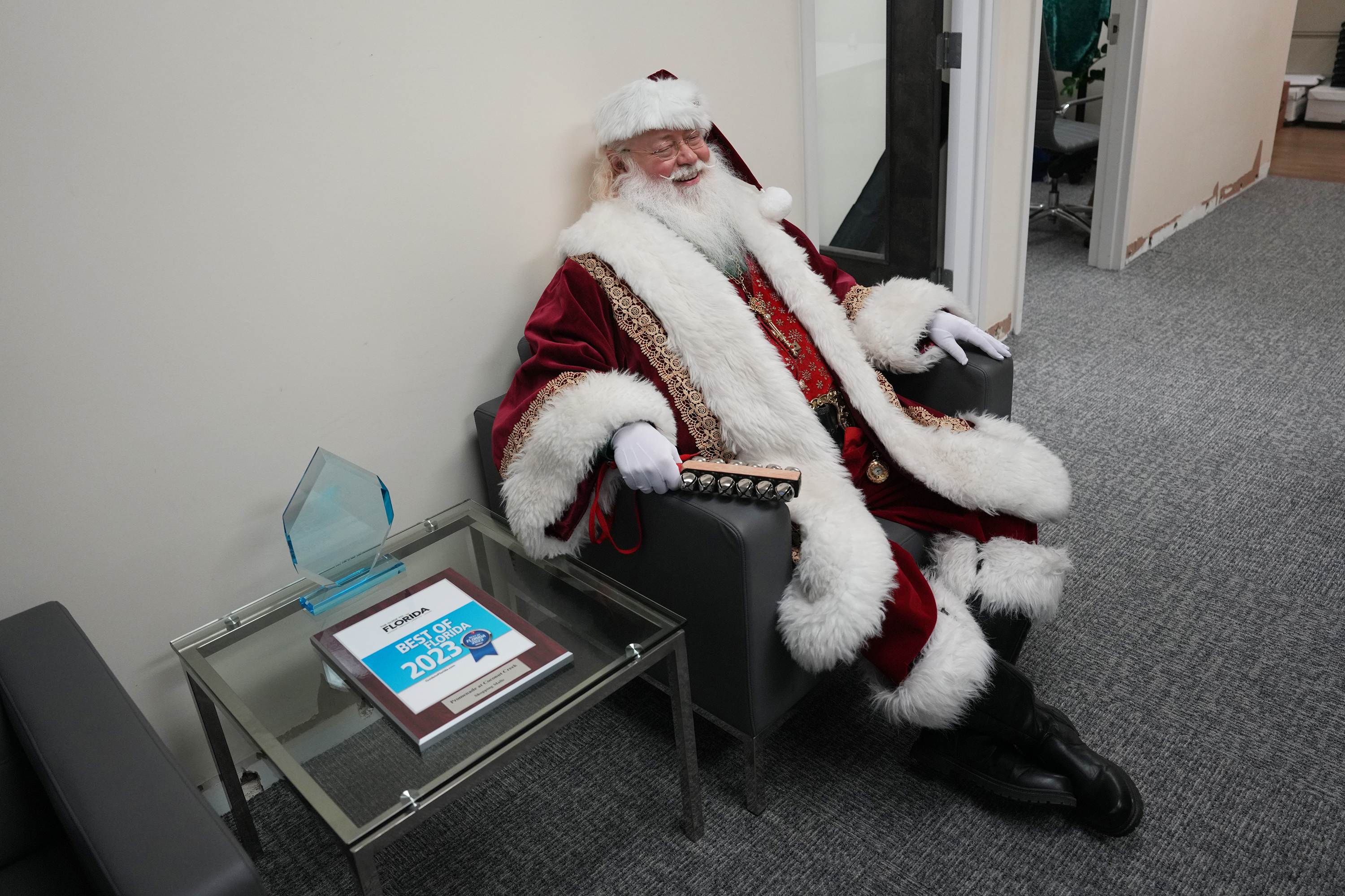Richard Adler of West Palm Beach gets ready to play...