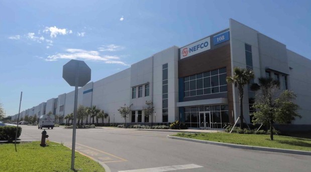The NEFCO building within the McCoy Field Logistics Center in Orlando is one of three buildings sold to Boston-based Cabot Properties as part of the $131 million sale of the center. (Orange County Property Appraiser)